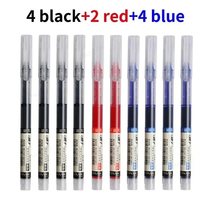 Precision Flow Needle Tip Gel Pens Set Fine Point Smooth Writing Kawaii Stationery 10