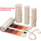Canvas Roll Up Pencil Case Organizer Portable Pencil Wrap Organizer Artist Brush Holder 12