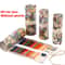 Canvas Roll Up Pencil Case Organizer Portable Pencil Wrap Organizer Artist Brush Holder 14