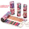 Canvas Roll Up Pencil Case Organizer Portable Pencil Wrap Organizer Artist Brush Holder 22