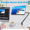 360 Foldable Portable Monitor Stand Adjustable Aluminum Desk Mount For Tablets 15616 Screens 2