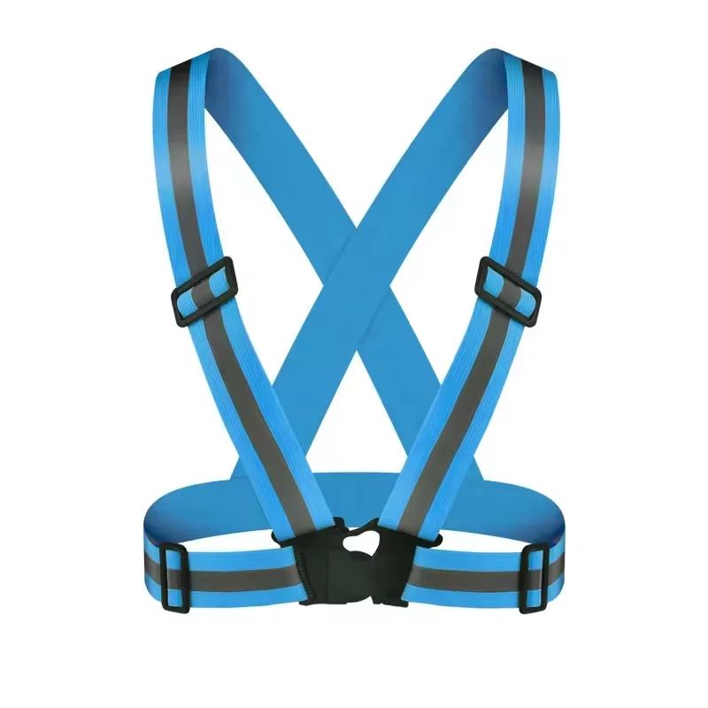 ReflectaFit Adjustable Reflective Running Vest For Night Safety Visibility 6