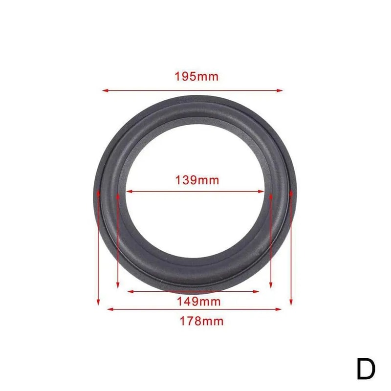 Universal Rubber Speaker Surround Repair Kit Durable Speaker Edge Replacement For 412 Inch Woofers 9