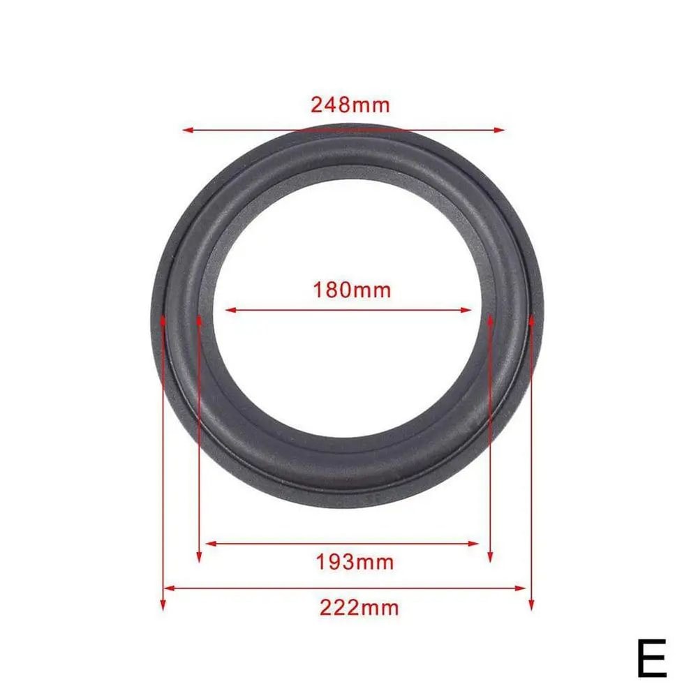 Universal Rubber Speaker Surround Repair Kit Durable Speaker Edge Replacement For 412 Inch Woofers 10