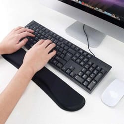 ergosoft memory foam keyboard wrist rest & non-slip mouse support pad