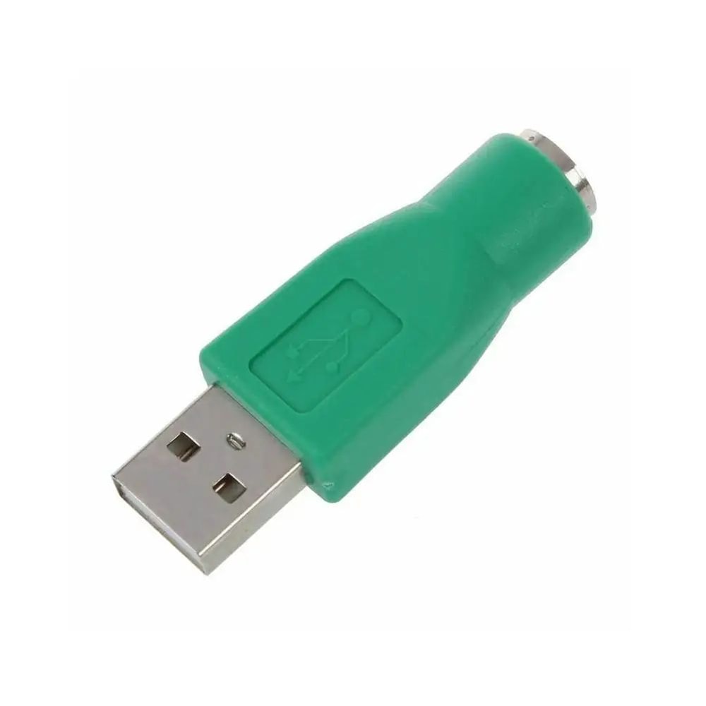2in1 USB Splitter Adapter For Keyboard Mouse Compact PS2 To USB Converter 3