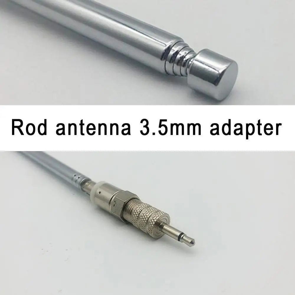 Universal Telescopic FM Radio Antenna With 35mm Connector Adapters 4