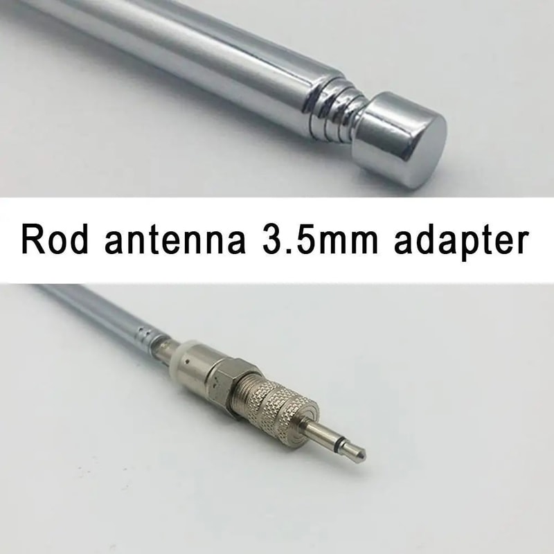 Universal Telescopic FM Radio Antenna With 35mm Connector Adapters 4