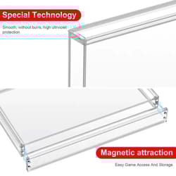 switch 2 game card case magnetic acrylic display box – dustproof transparent storage holders