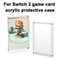 Switch 2 Game Card Case Magnetic Acrylic Display Box Dustproof Transparent Storage Holders 1