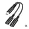 2in1 USBC Splitter For Charging And Audio Dual USBC Adapter For IPhone 15 Android 7