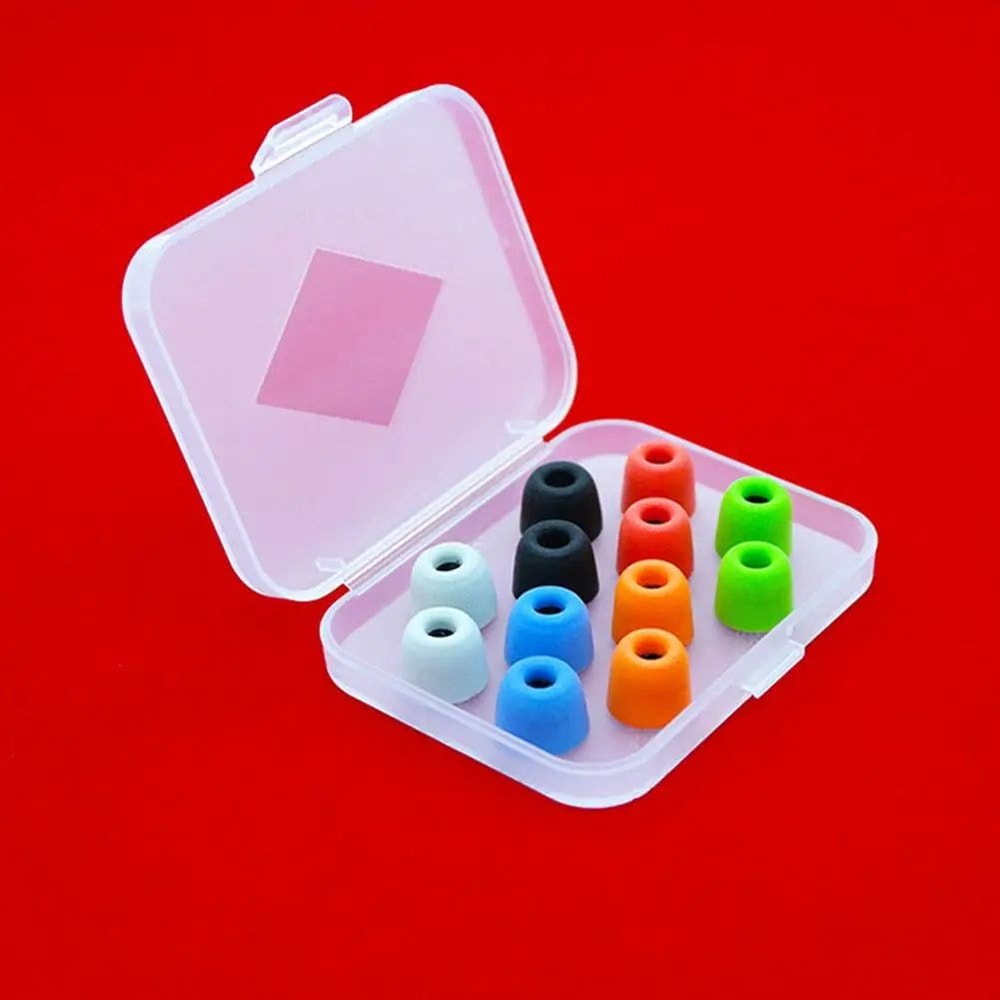 Portable Transparent Earbud Storage Case Silicone Eartip Holder Dustproof Ear Tips Box 2