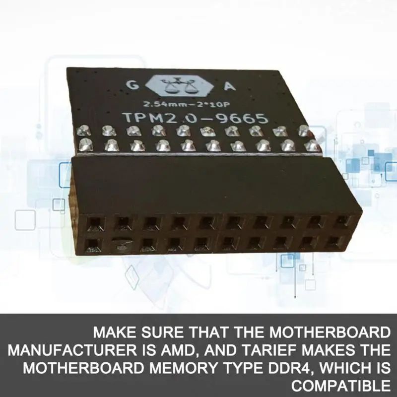 TPM 20 Module 20Pin Motherboard Security Chip For ASUS MSI Gigabyte 5