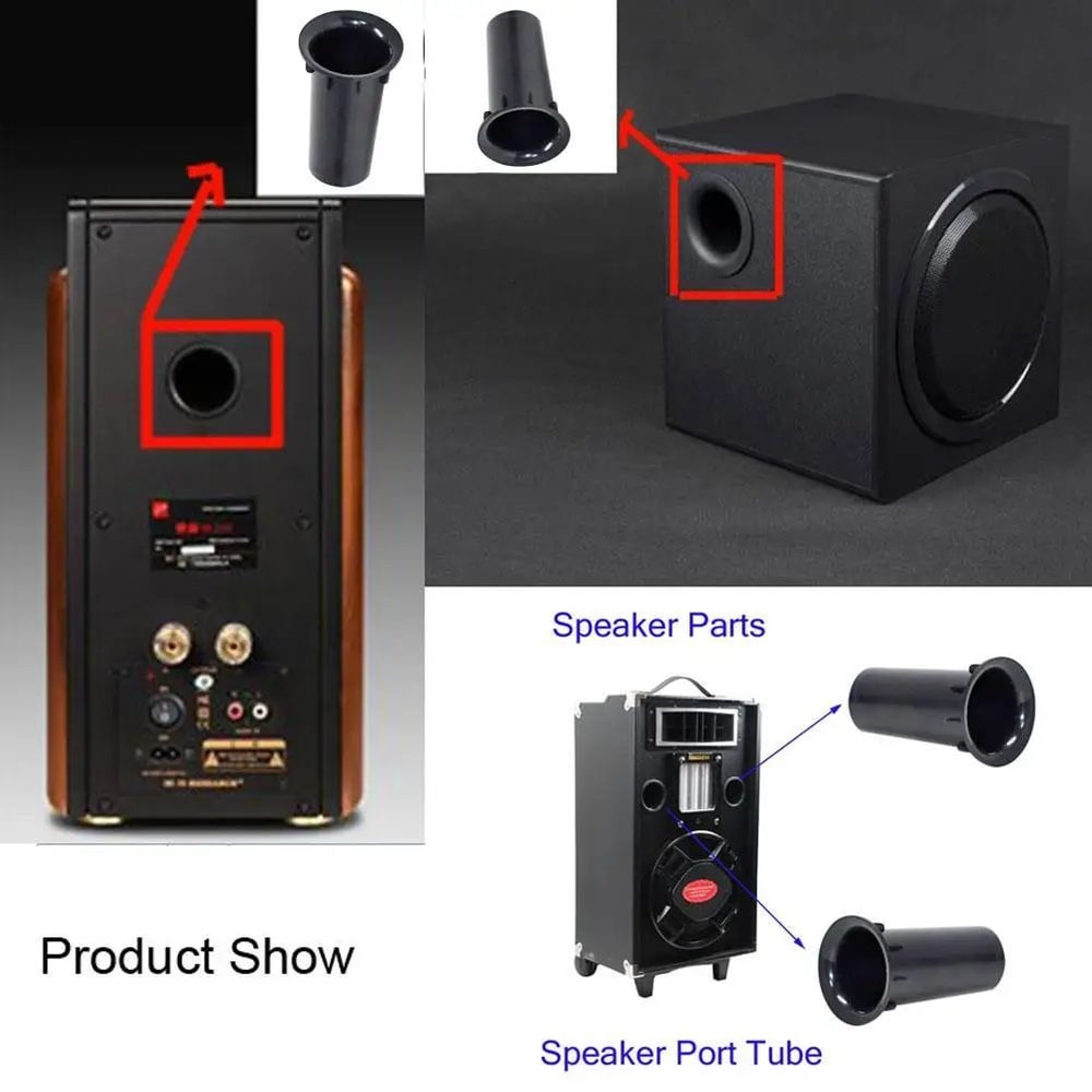 35x67mm Speaker Port Tube For Bass Reflex Subwoofer Cabinets 1