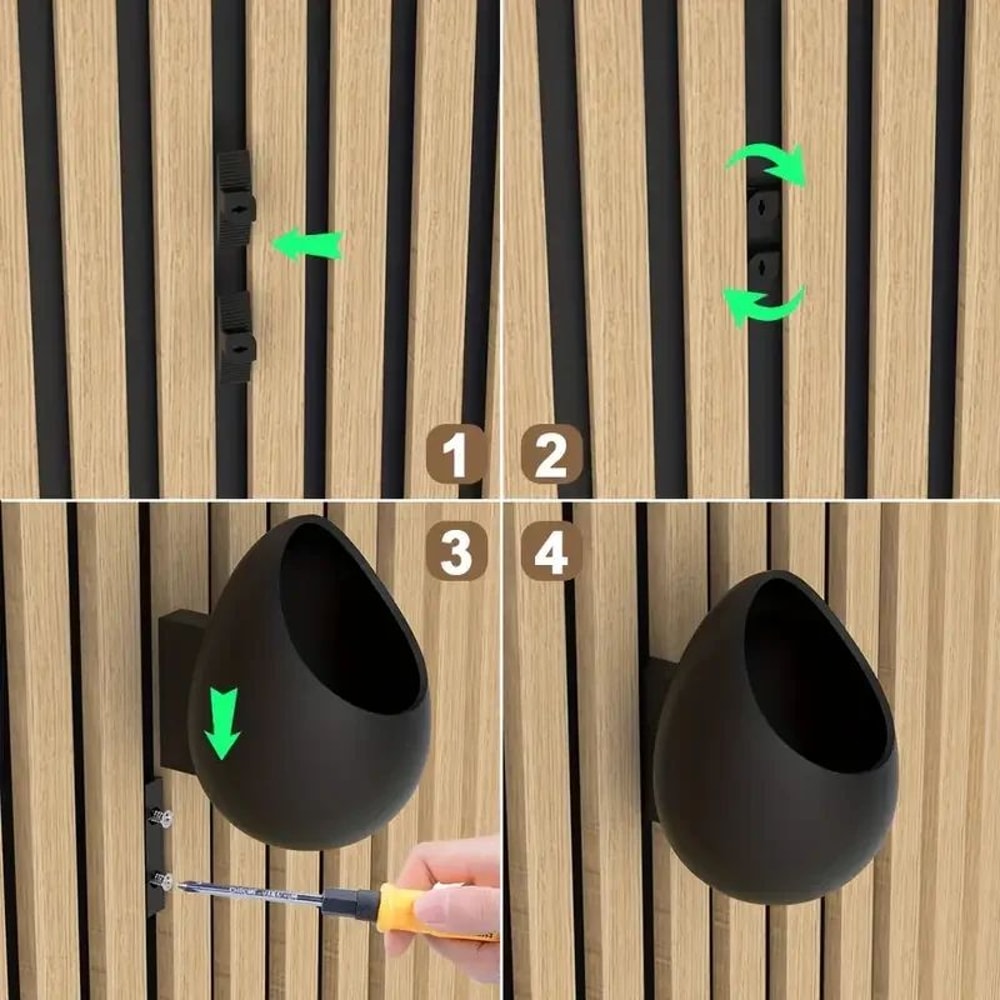 Acoustic Panel Plant Holder Shelf For No Drill Wall Storage 4