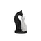 Modern Black White Cat Sculpture Decor Minimalist Desk Home Figurine Accent 4