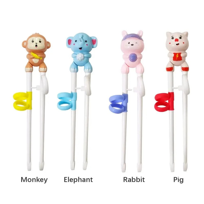 Cartoon Animal Kids Training Chopsticks Beginner Toddler Chopsticks For Easy Learning Fun Mealtim 5