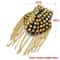Punk Shoulder Brooch Tassel Epaulet Chain Statement Metal Shoulder Accessory 2