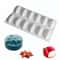 12Cavity Silicone Quenelle Mold For Mousse Cakes Chocolate Fondant 0