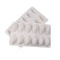 12Cavity Silicone Quenelle Mold For Mousse Cakes Chocolate Fondant 2