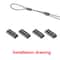 100PCS Brass Fishing Crimp Sleeves For Secure Line Rigging 1