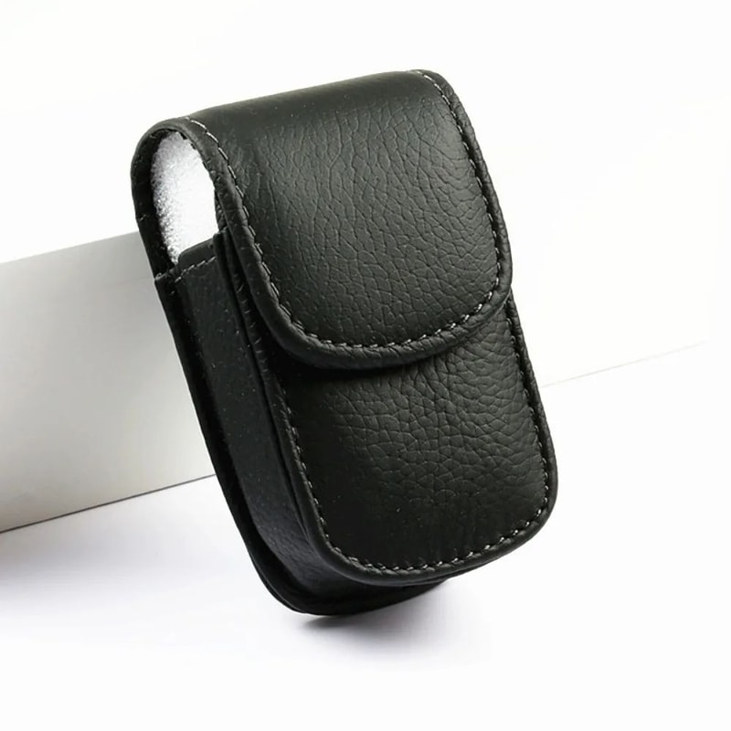 Portable Leather Belt Clip Glasses Case Foldable Eyeglass Holder For Everyday Carry 6