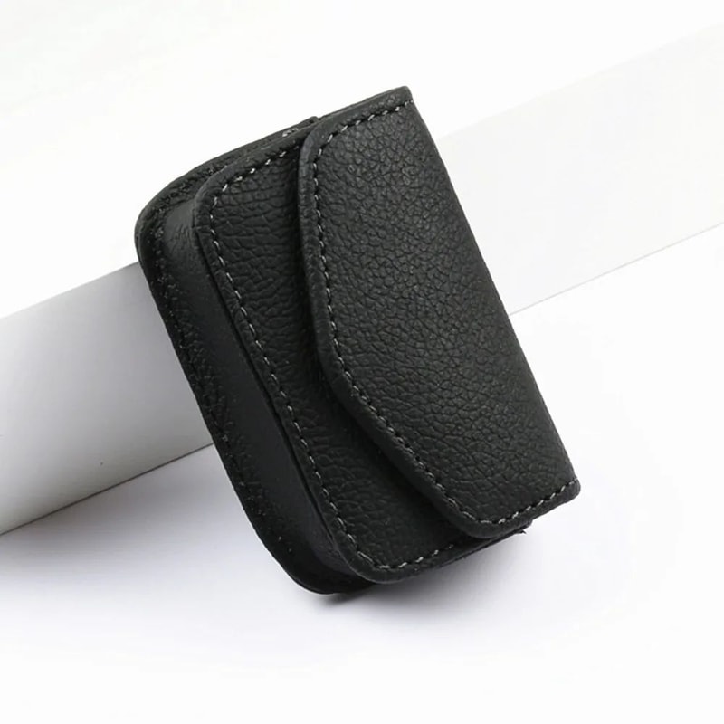 Portable Leather Belt Clip Glasses Case Foldable Eyeglass Holder For Everyday Carry 7