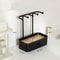 Elegant Wooden Base Jewelry Organizer Stand With Drawer Necklace Display Rack 7