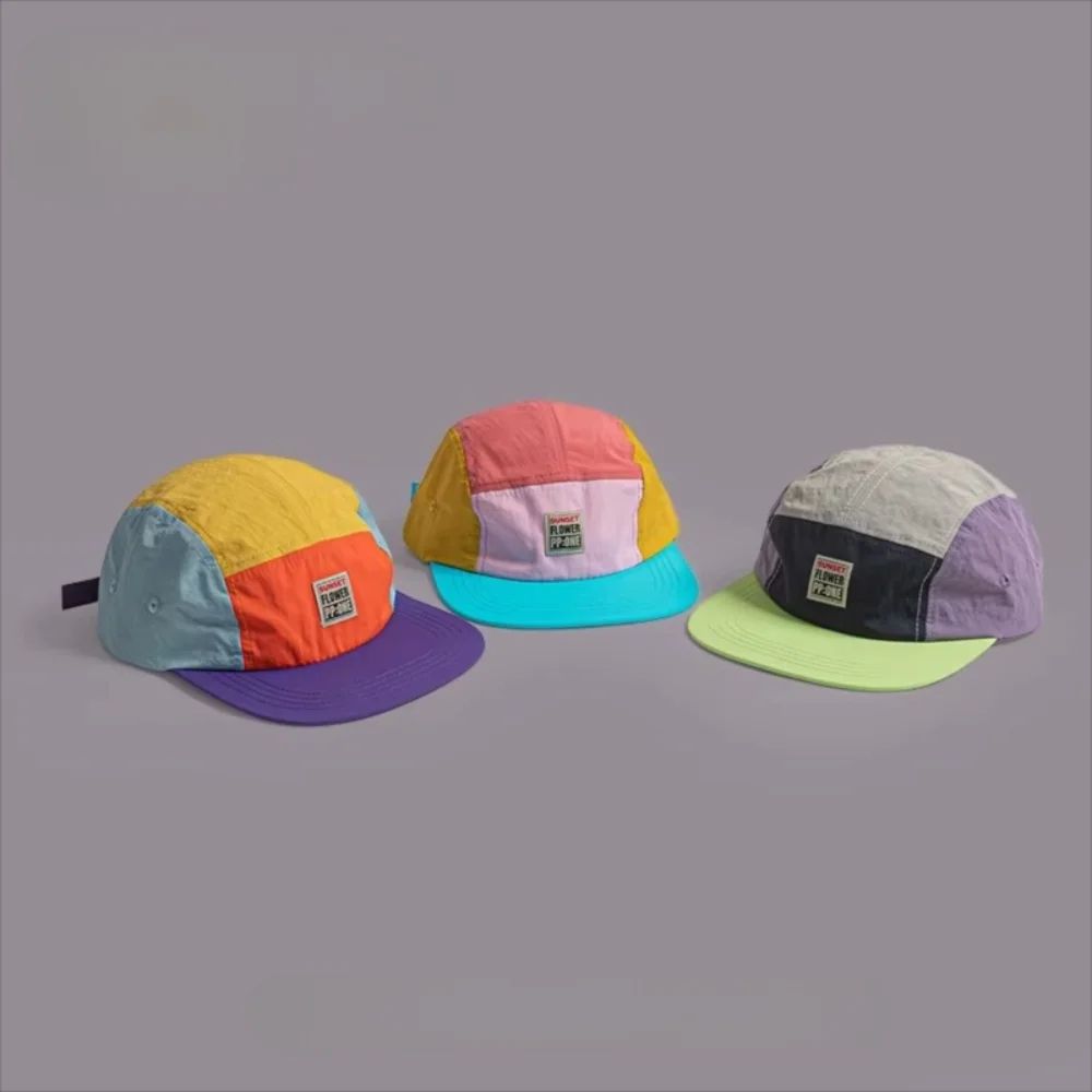 Urban Drift 5 Panel Streetwear Cap Quick Dry Flat Brim Sun Hat 0