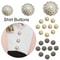 Vintage Metal Buttons Set With Pearl Rhinestone Accents For DIY Clothing Accessories 2