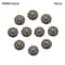Vintage Metal Buttons Set With Pearl Rhinestone Accents For DIY Clothing Accessories 12