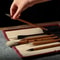 Vintage Bamboo Calligraphy Brush Holder Roll Large Capacity Art Supplies Organizer 5