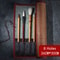Vintage Bamboo Calligraphy Brush Holder Roll Large Capacity Art Supplies Organizer 13
