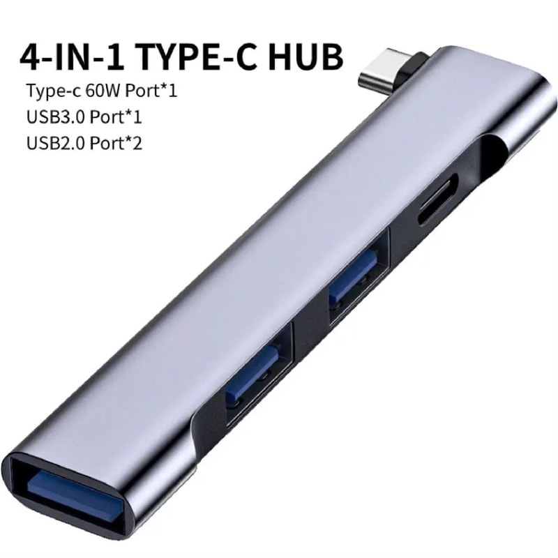 6in1 USBC Hub Laptop Docking Station With PD Charging HighSpeed USB 30 8
