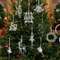 Elegant Clear Angel Acrylic Christmas Ornaments For Tree Holiday Decor 0