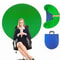 Green Screen Chair With DoubleSided Chromakey Backdrop For Streaming Photography 1