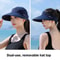 Breeza Adjustable Wide Brim Ponytail Sun Hat With UV Protection 3