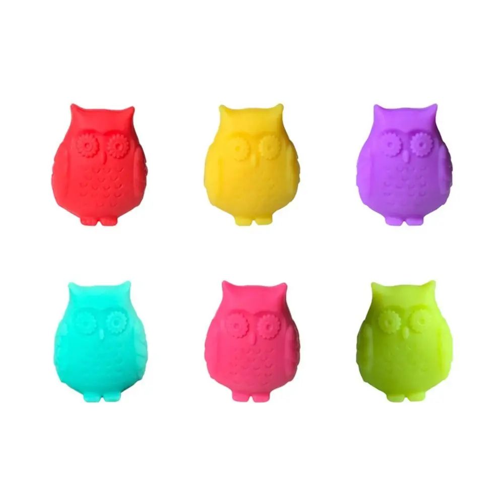 Creative Silicone Wine Glass Markers And Drink Charms With Cocktail Picks 15