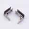 NoDrill Zinc Alloy Glass Door Hinge Set For Cabinets 6