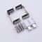 NoDrill Zinc Alloy Glass Door Hinge Set For Cabinets 10