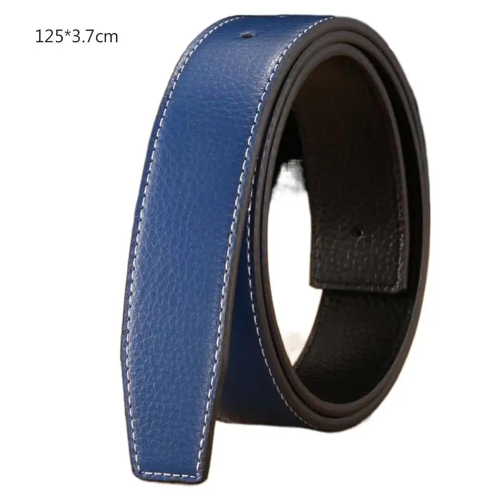 Genuine Leather No Buckle Replacement Belt Strap 5