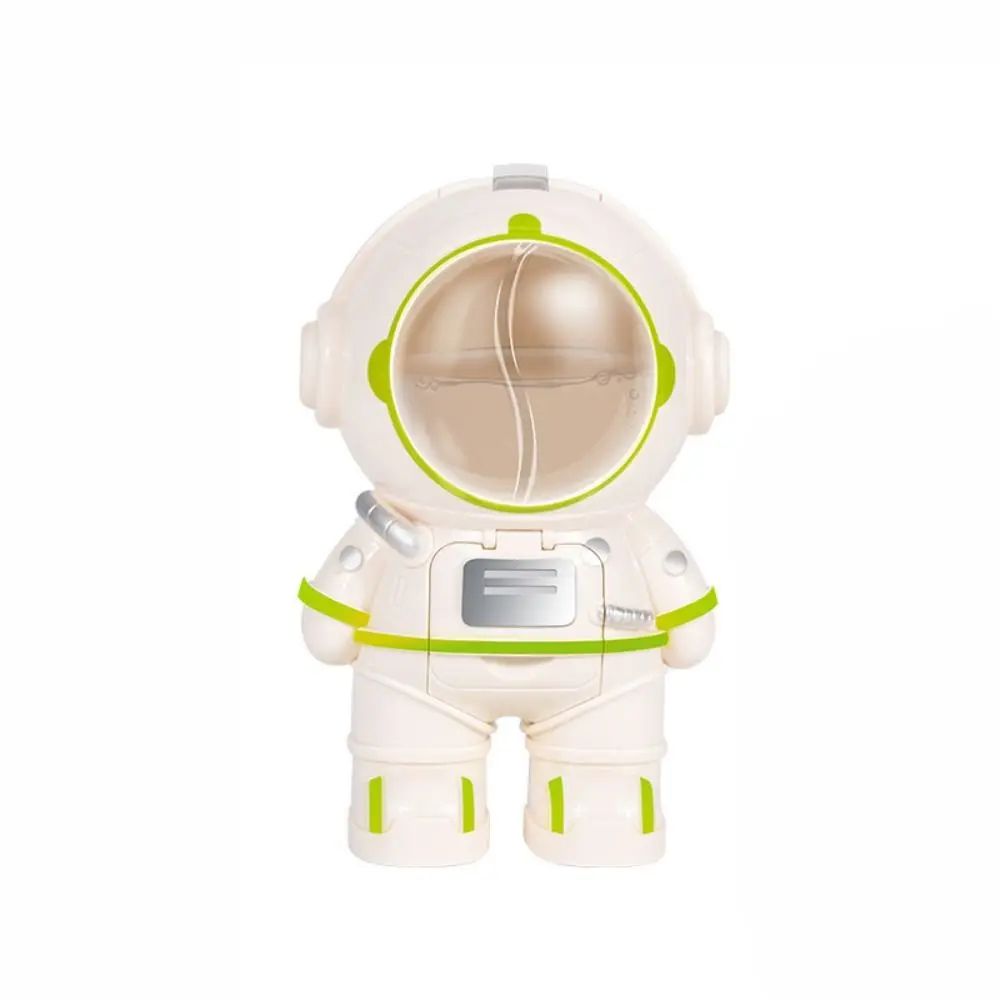 Astronaut Kids Water Dispenser Bottle Cute Astronaut Water Bottle With Straw Easy Press Design 7