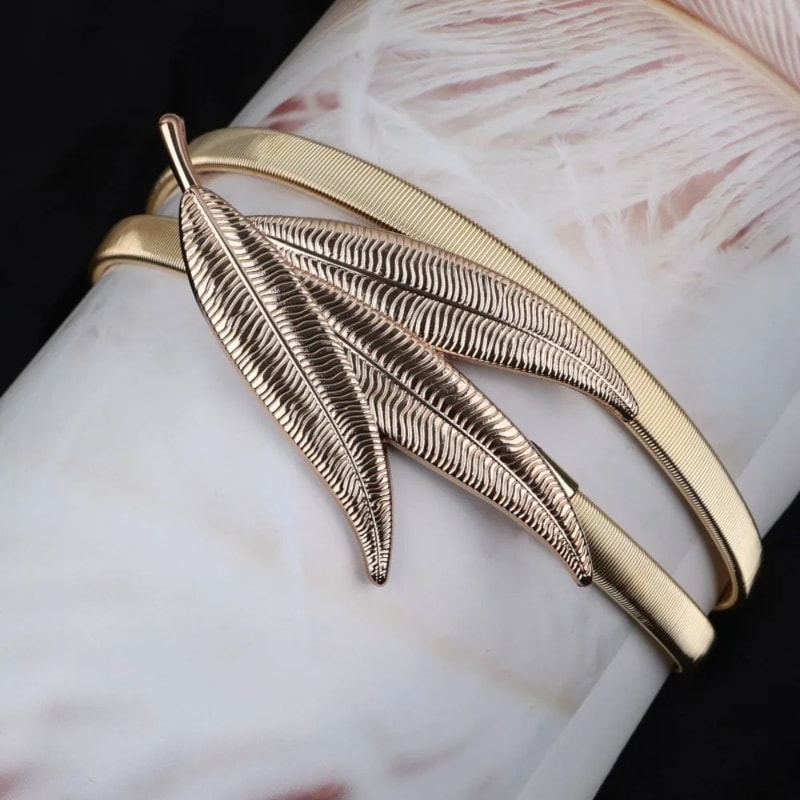 Elegant Stretch Gold Waist Chain Belt For Women 4
