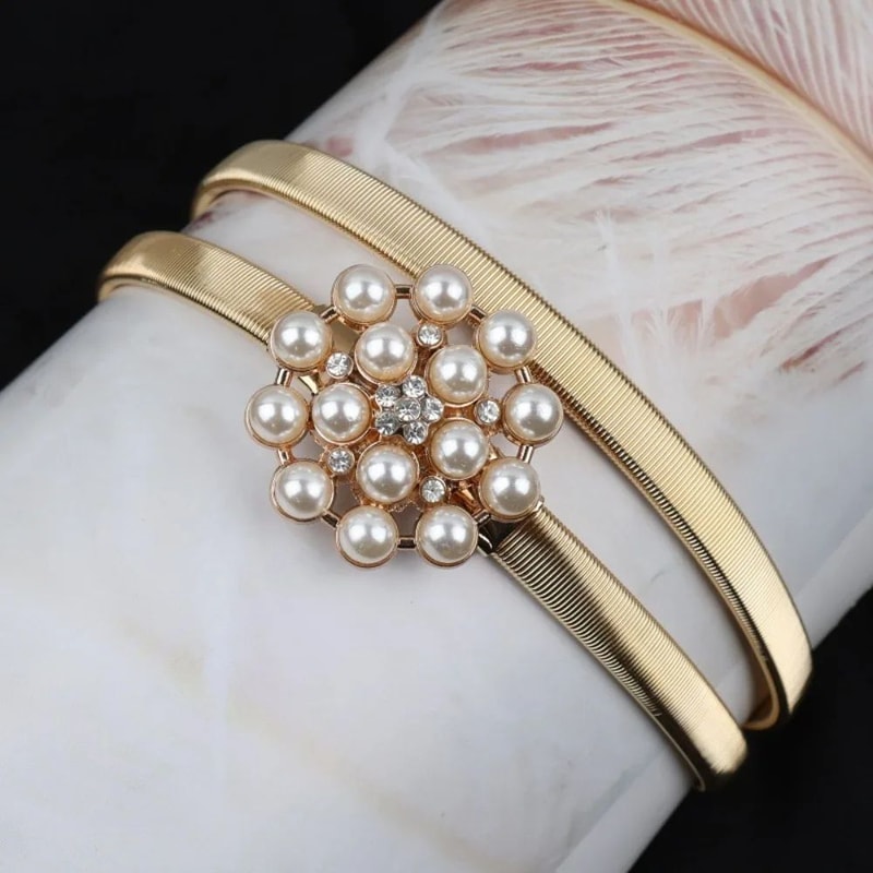 Elegant Stretch Gold Waist Chain Belt For Women 14