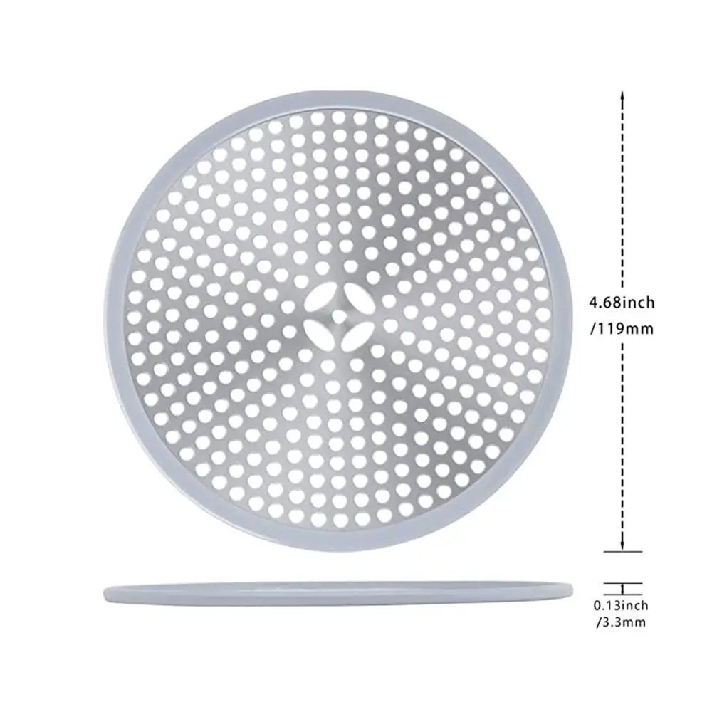 Stainless Steel Shower Drain Hair Catcher Bathtub Drain Filter Protector 5