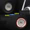Luminous Aluminum Car Ignition Switch Cover For Toyota Corolla Levin 1
