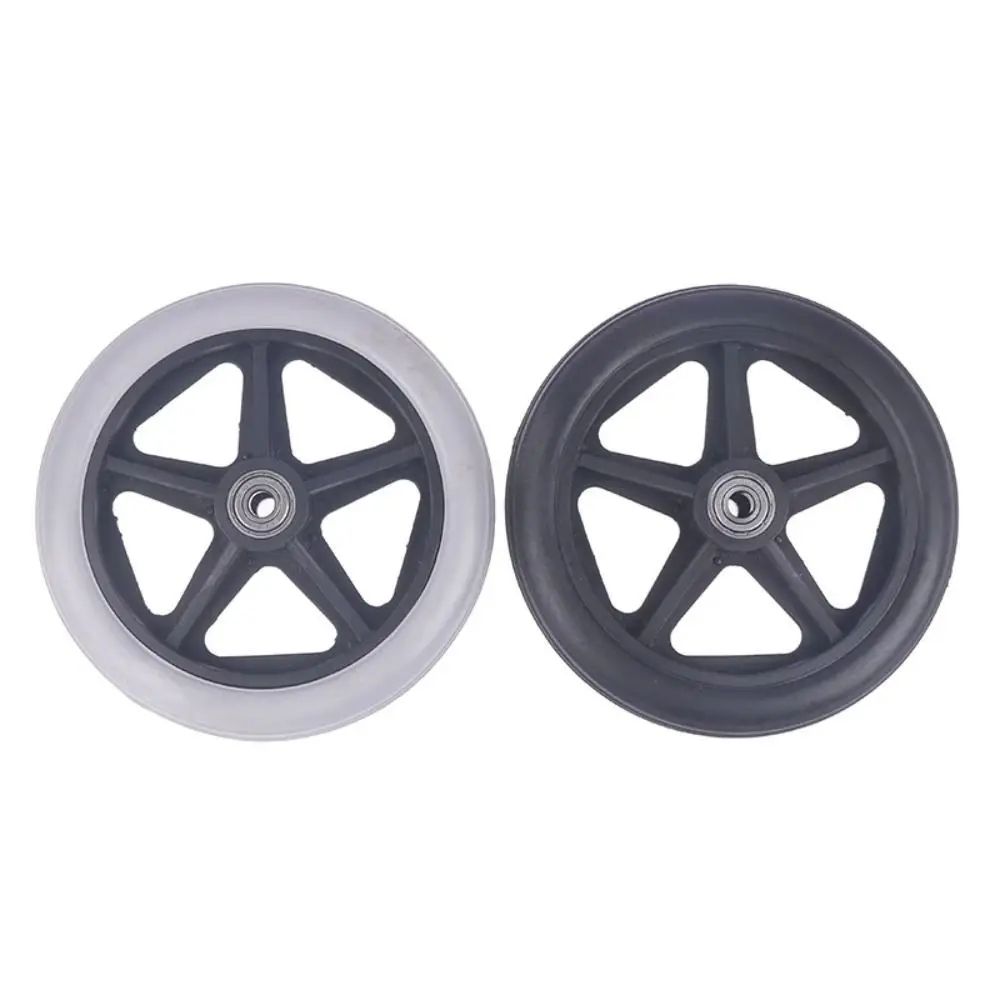Heavy Duty Wheelchair Caster Wheel Replacement With Solid Tire 68 Inch Options 3