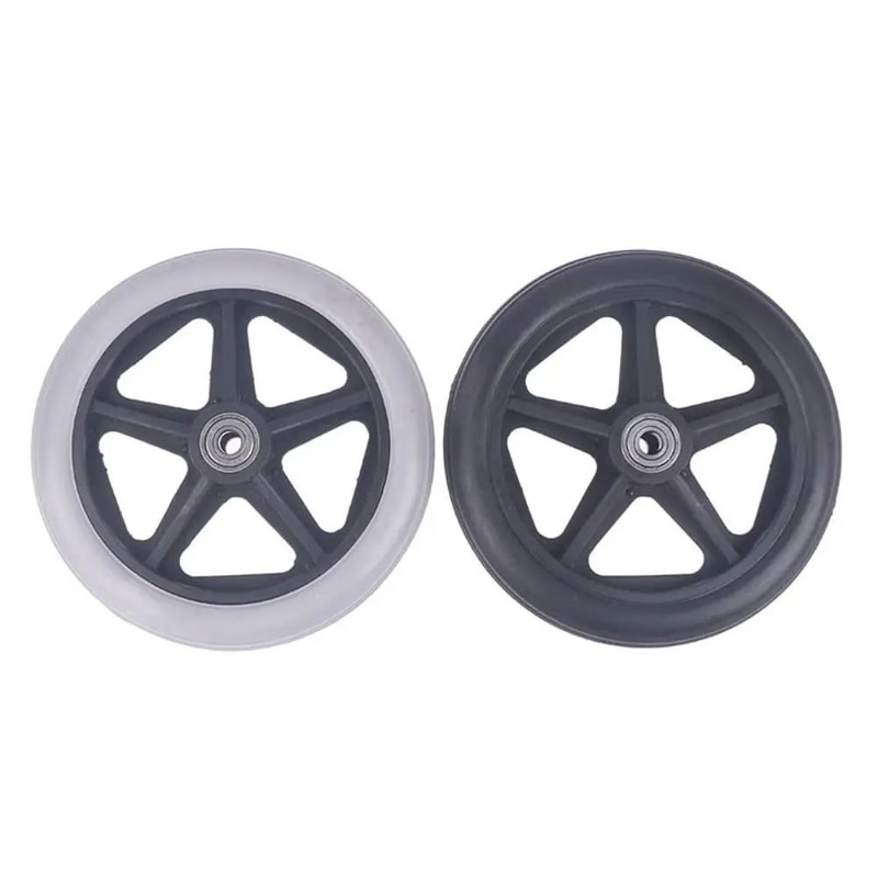 Heavy Duty Wheelchair Caster Wheel Replacement With Solid Tire 68 Inch Options 3