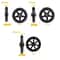 Heavy Duty Wheelchair Caster Wheel Replacement With Solid Tire 68 Inch Options 5