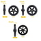 Heavy Duty Wheelchair Caster Wheel Replacement With Solid Tire 68 Inch Options 5